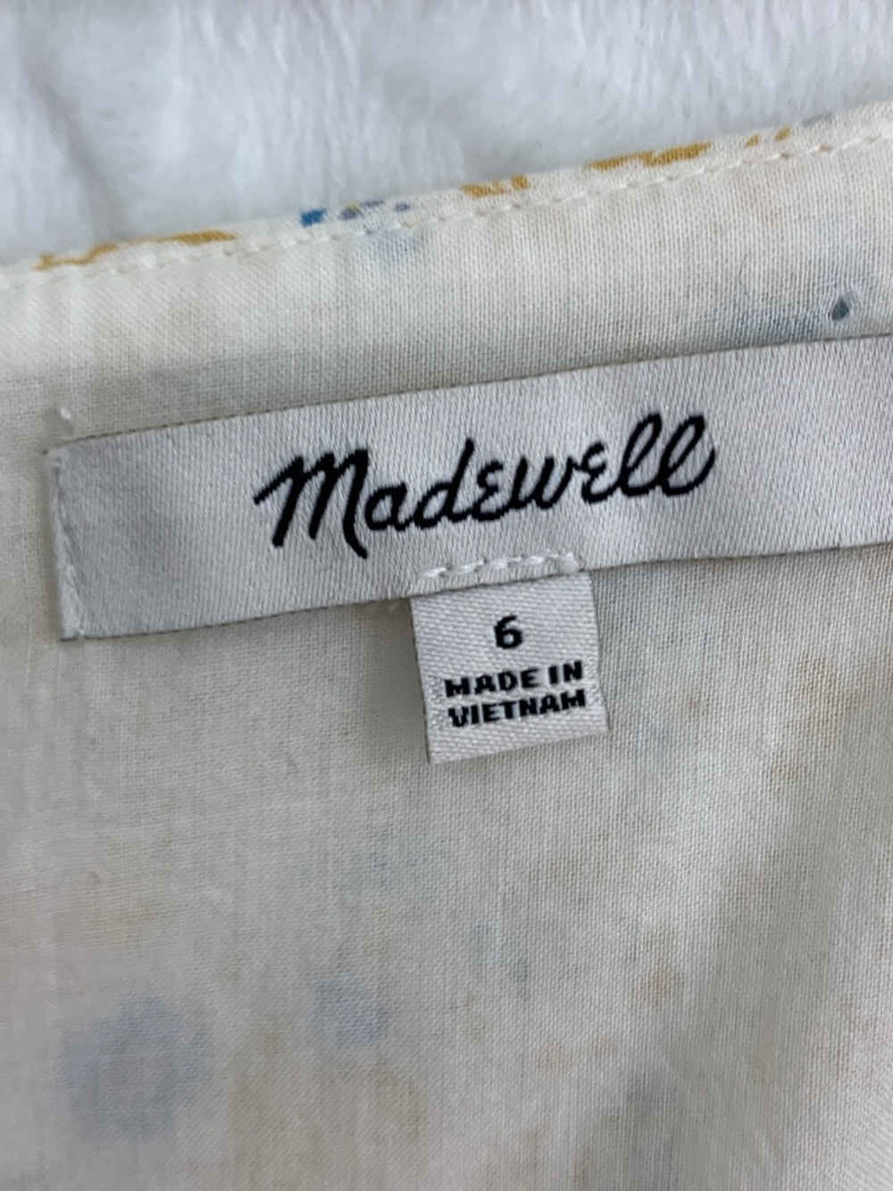 Madewell Folkmagic Floral Flutter Sleeve Tiered Midi Dress Sz 6 - Picture 9 of 14